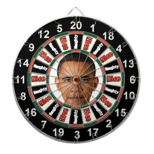 Tablero Dardos Retrato do conselho de dardo político de Barack