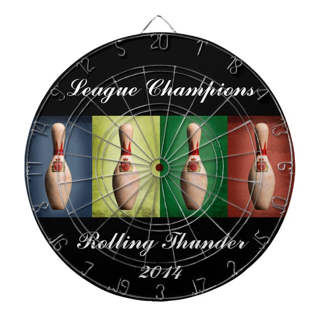 Tablero Dardos Retro King Pins (Frente)