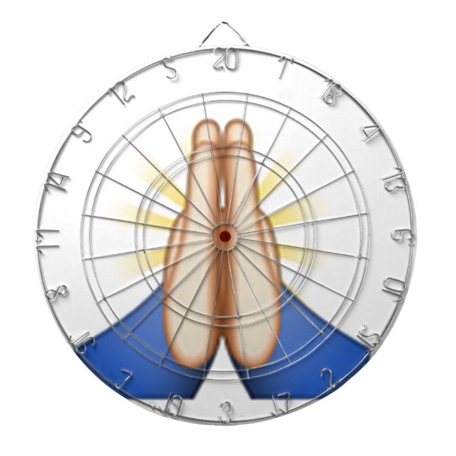 Tablero Dardos rezando emoji (Frente)