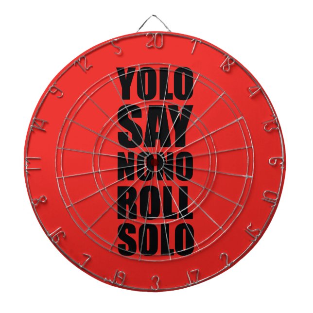 Tablero Dardos Rolo de YOLO de solo (Frente)