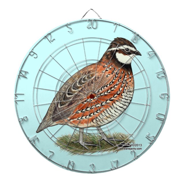 Tablero Dardos Rooster Bobwhite Quail (Frente)