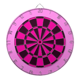 Tablero Dardos Rosa e preto