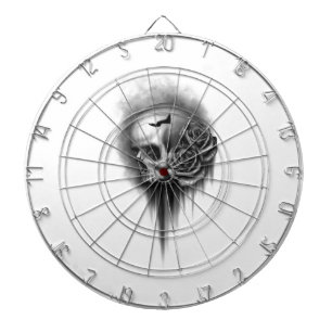 Tablero Dardos Rosa skull