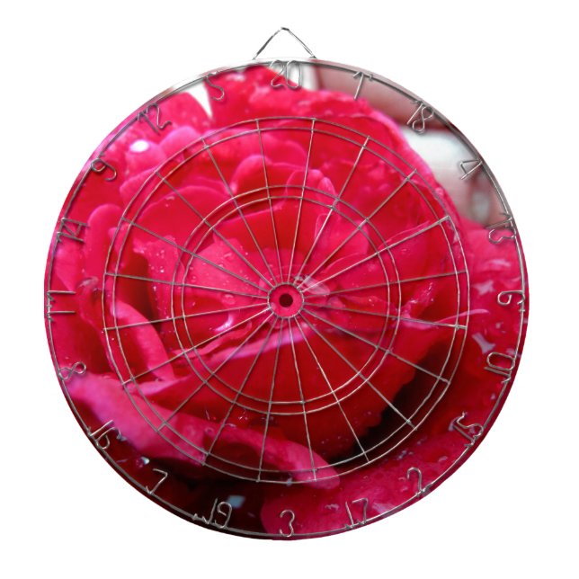 Tablero Dardos Rosa vermelha (Frente)
