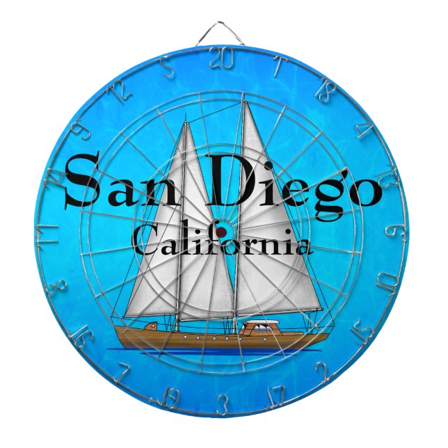 Tablero Dardos San Diego Califórnia (Frente)
