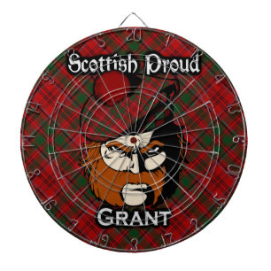 Tablero Dardos Scottish Clan Grant Tartan Dartboard