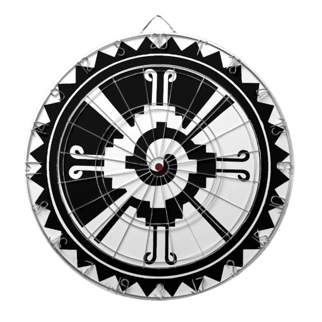 Tablero Dardos Símbolo da divindade maia Hunab Ku (Frente)