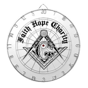 Tablero Dardos Símbolo de maçonaria