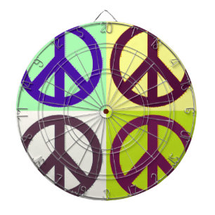 Tablero Dardos Sinal de Paz - Arte Pop