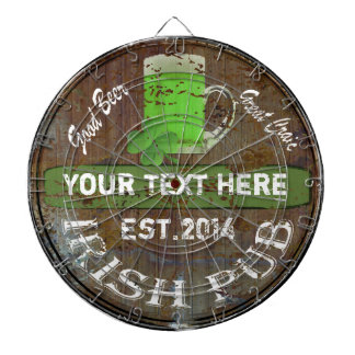 Tablero Dardos Sinal de pub irlandês personalizado
