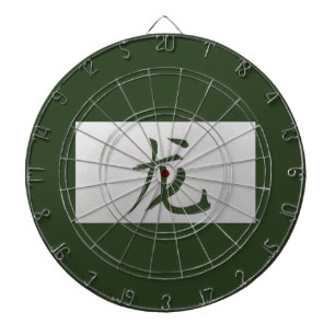 Tablero Dardos Sinal zodiótico chinês Dragão verde