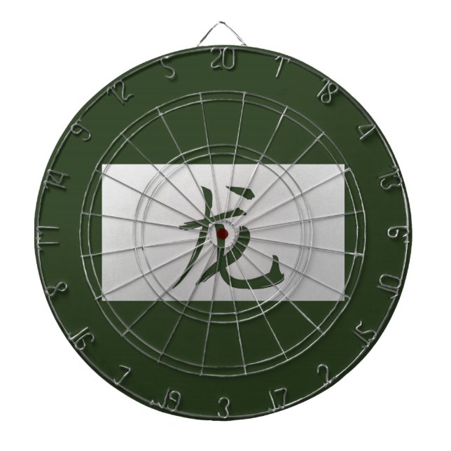 Tablero Dardos Sinal zodiótico chinês Dragão verde (Frente)