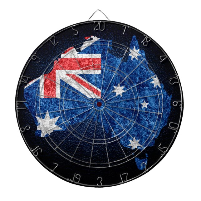 Tablero Dardos Sinalizador e Mapa da Austrália (Frente)