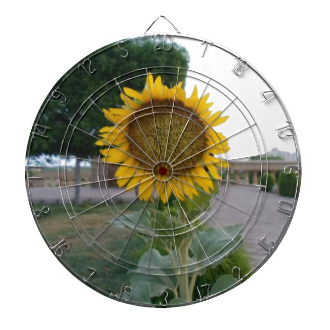 Tablero Dardos Sunflower Art Impressão (Frente)