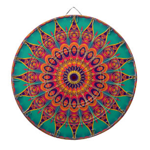 Tablero Dardos Tatuagem Caleidoscópio Fractal