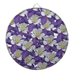 Tablero Dardos Teste padrão de flor aquilégia