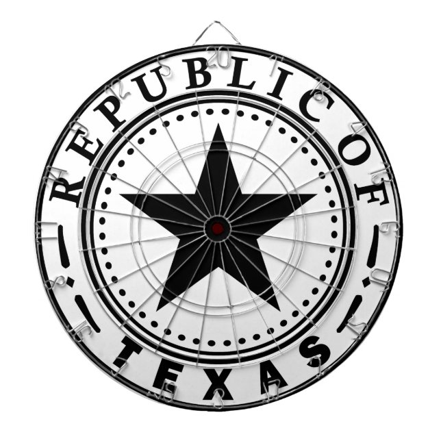 Tablero Dardos Texas (república do selo de Texas) (Frente)