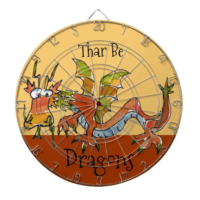 Tablero Dardos Thar Be Dragon (Frente)