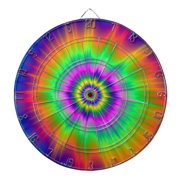 Tablero Dardos Tie Dye Fireball (Frente)