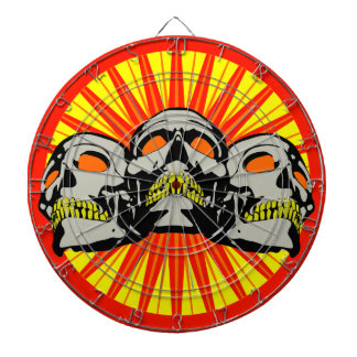 Tablero Dardos Triple Skulls