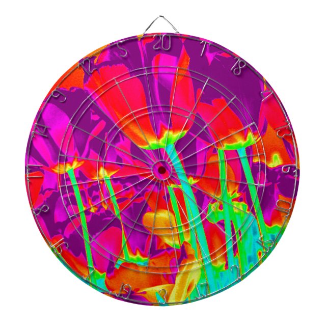 Tablero Dardos Tulipas (Frente)