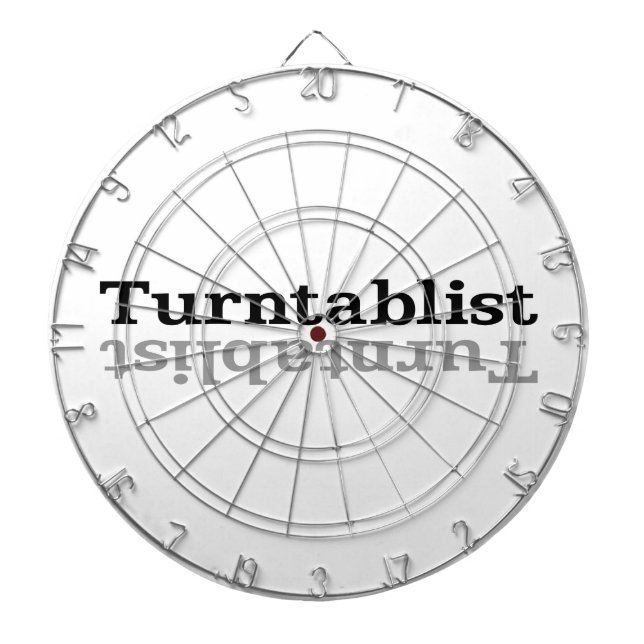 Tablero Dardos Turntablist ʇ sılqɐ ʇ uɹ n ⊥ (Frente)