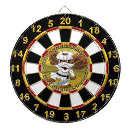 Tablero Dardos Urso Dourado e preto de Cheburashka da folha com