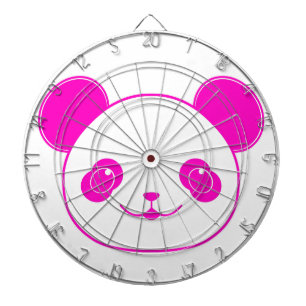 Tablero Dardos Urso Panda de Kawaii Rosa