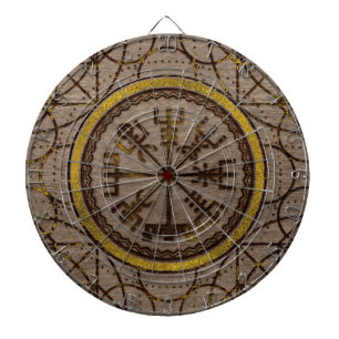 Tablero Dardos Vegvisir. O compasso mágico de Viking da navegaç