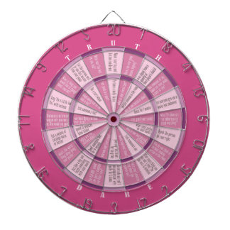 Tablero Dardos Verdade ou desafio (sem beijos) rosa