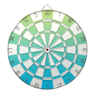 Tablero Dardos Verde Azul E Branco