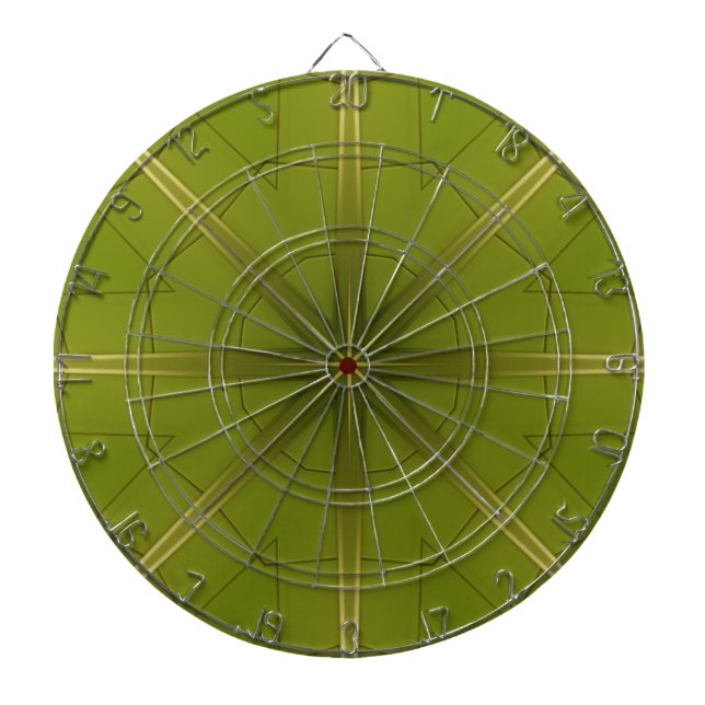 Tablero Dardos Verde e Dourado (Frente)
