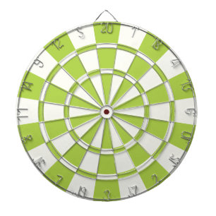 Tablero Dardos Verde limão E Branco