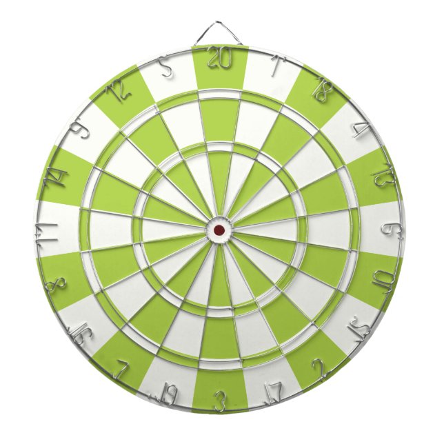 Tablero Dardos Verde limão E Branco (Frente)