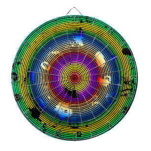 Tablero Dardos Verde multicor/Amarelo/Prata/Rosa/Púrpura/Azul