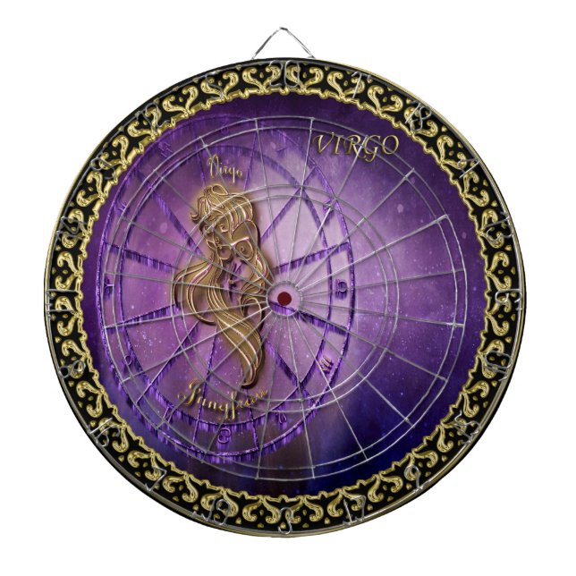 Tablero Dardos virgo Zodiac Astrologia design Horoscópio (Frente)