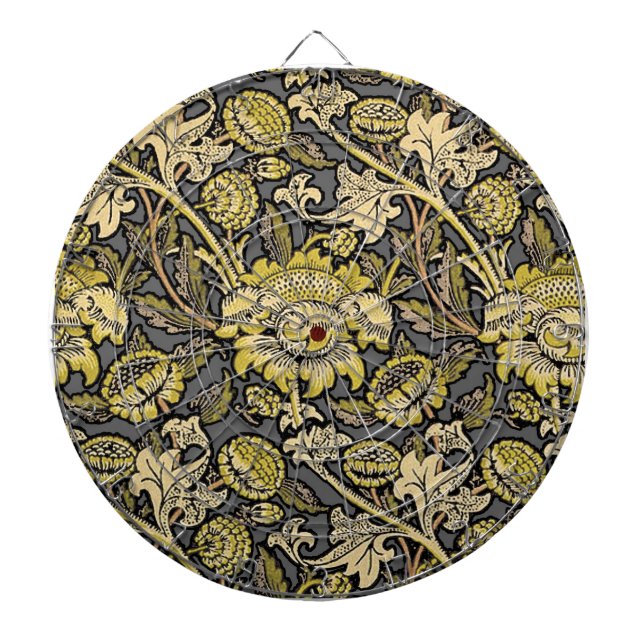 Tablero Dardos William Morris Wey Floral Wallpaper (Frente)