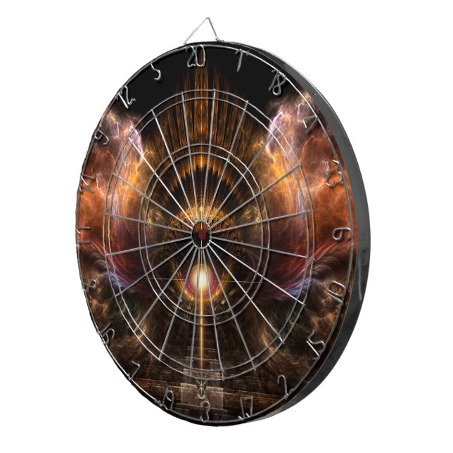 Tablero Dardos Wind Storm Fractal Art Dart Board (Frente Direita)