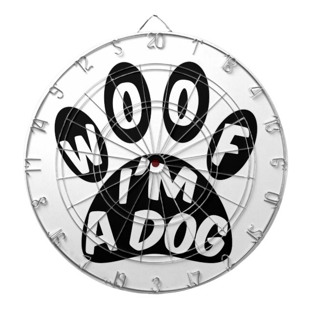 Tablero Dardos Woof I'm A Dog (Frente)
