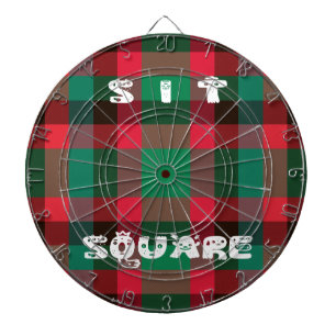 Tablero Dardos Xadrez de Tartan com Controlo Real Escocês com Tex