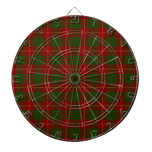 Tablero Dardos Xadrez verde-tartan (Frente)