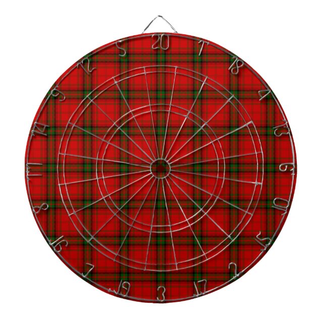 Tablero Dardos Xadrez verde-tartan MacDougall (Frente)