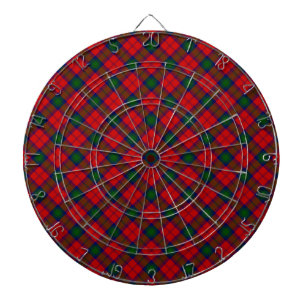Tablero Dardos Xadrez verde-vermelha Lindsay tartan