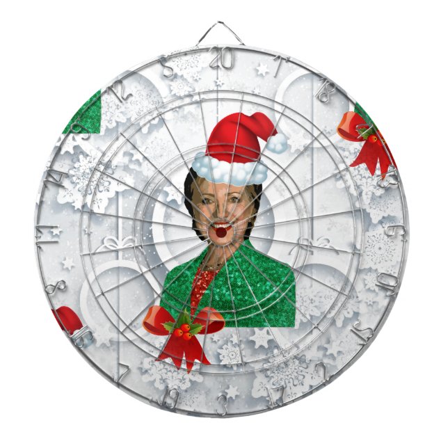 Tablero Dardos xmas Hillary clinton (Frente)