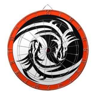 Tablero Dardos Yin Yang Dragons