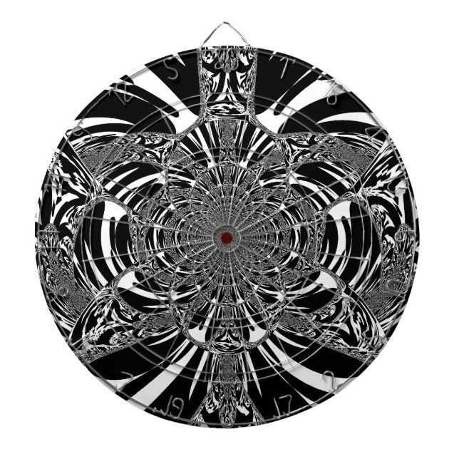 Tablero Dardos Zebra circular Caleidoscópio Impressão de arte (Frente)