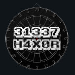 TABLERO DE DARDOS 31337 H4X0R<br><div class="desc">ELITE HACKER Globe Trotters é especializada em imagens idiossincráticas de todo o mundo. Aqui você encontrará Cartões de Saudação,  Cartões Postais,  Posters,  Capas de telefone,  Adesivos,  Mousepads e muito mais.</div>