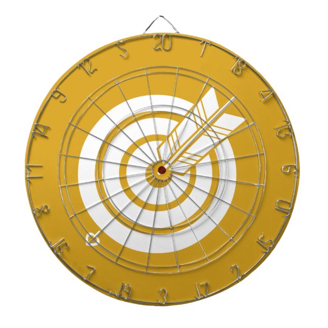 Tablero De Dardos A flecha atingiu um alvo circular (Frente)