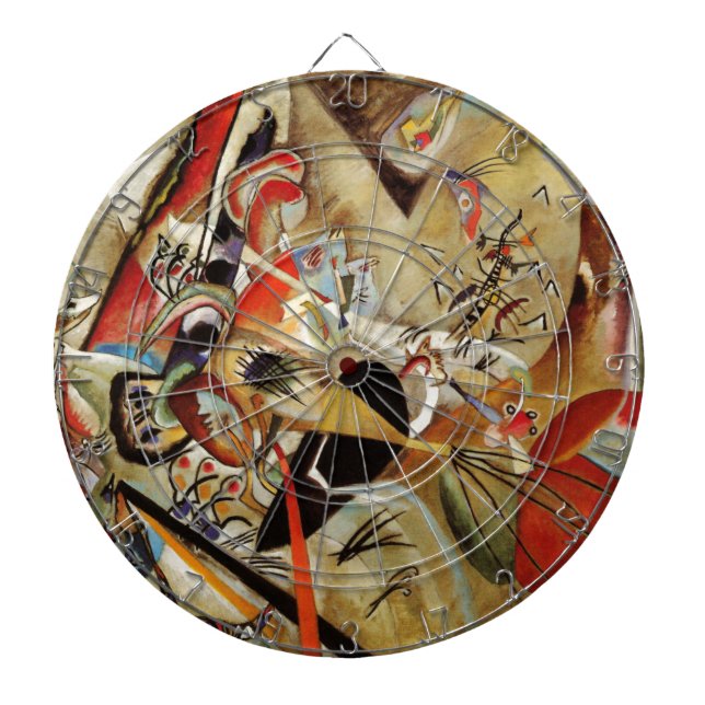 Tablero De Dardos Abstrato de composição Kandinsky (Frente)