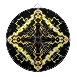 Tablero De Dardos Abstrato de luz Sci-Fi